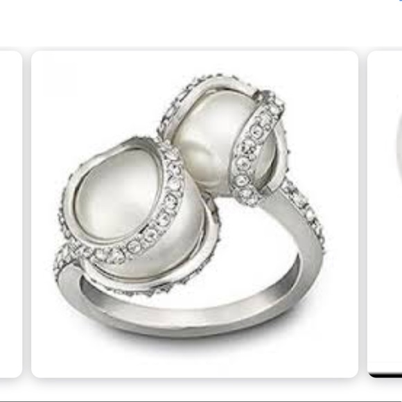 Swarovski double pearl ring size 52 - Picture 2 of 8